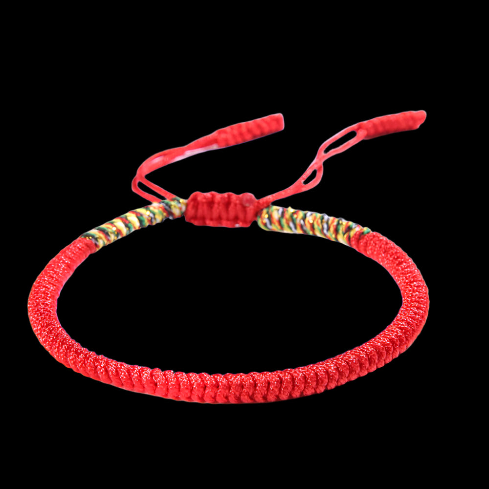 Multicolor Handwoven Vajra Knot Bracelet