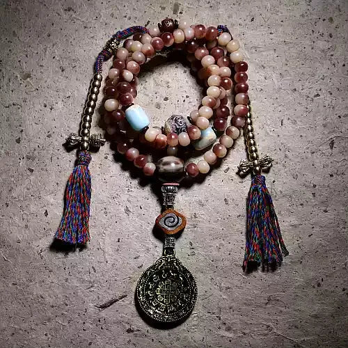 Blood-Toned Natural Camel Bone Bracelet