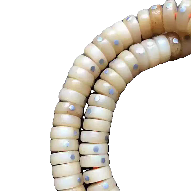 Tibetan 108 Camel Bone Mala with Silver Inlay – Handcrafted Buddhist Beads