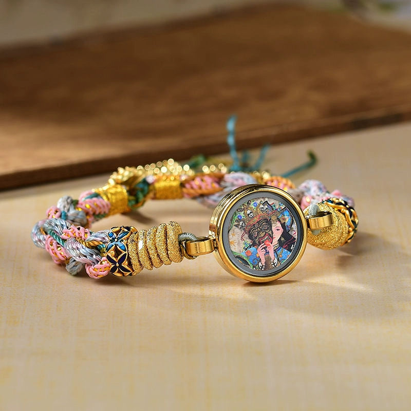 Braids of the Sacred® Tibetan Thangka Bracelet of Dakini Blessings
