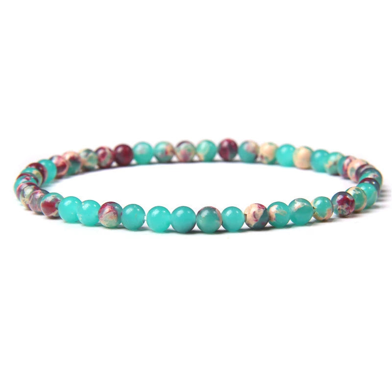 Handcrafted Tibetan Healing Bracelet – Gemstone Beads for Energy