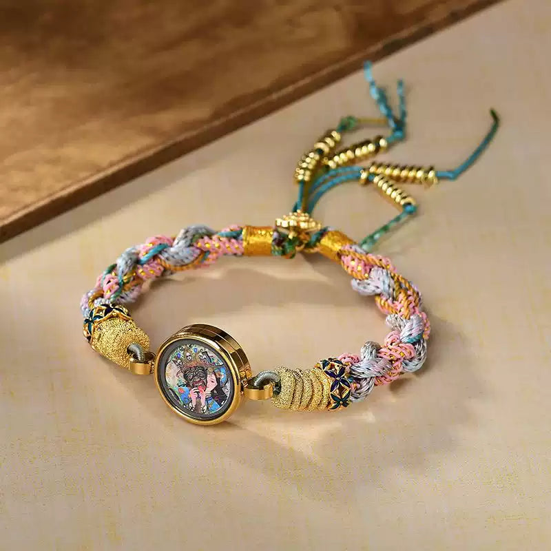 Braids of the Sacred® Tibetan Thangka Bracelet of Dakini Blessings