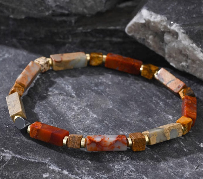 Radiant Grain® Earthy Tones Meladite Seed Bead Bracelet
