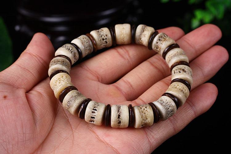 Tibetan Yak Bone Buddhist Bracelet
