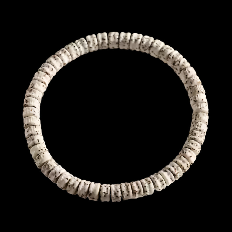 White High-Density Star and Moon Bodhi Bracelet – Gaba Style