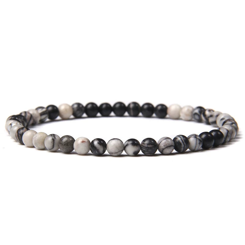Handcrafted Tibetan Healing Bracelet – Gemstone Beads for Energy