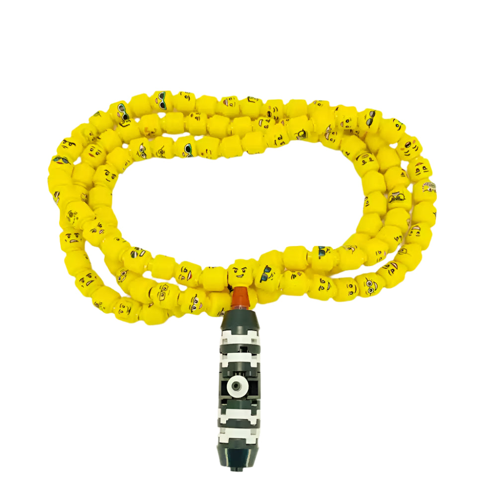 Blocks of Blessings® 108-Head Emoji Bracelet with Plastic Building Blocks