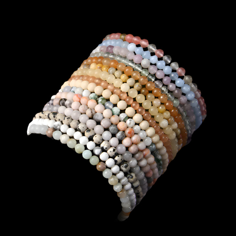 Handcrafted Tibetan Healing Bracelet – Gemstone Beads for Energy