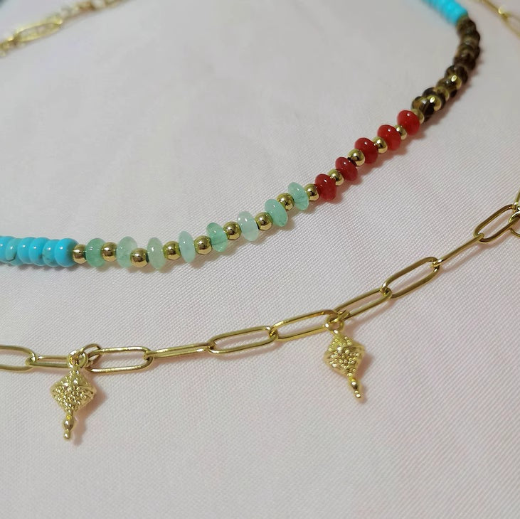 Pastel Reverie® Tibetan Double-Layer Turquoise Necklace