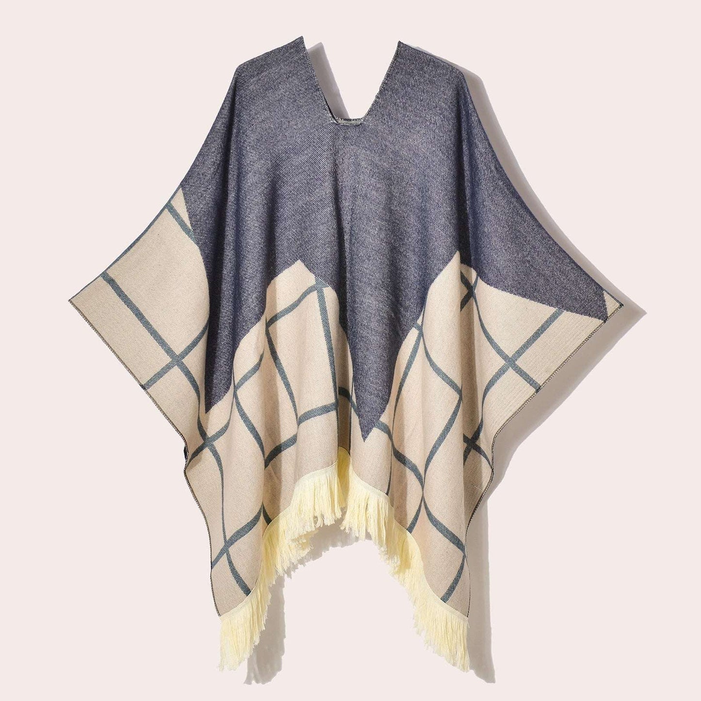 Tibetan Ethnic Fringed Shawl Cape – A Blend of Tradition and Spiritual Elegance