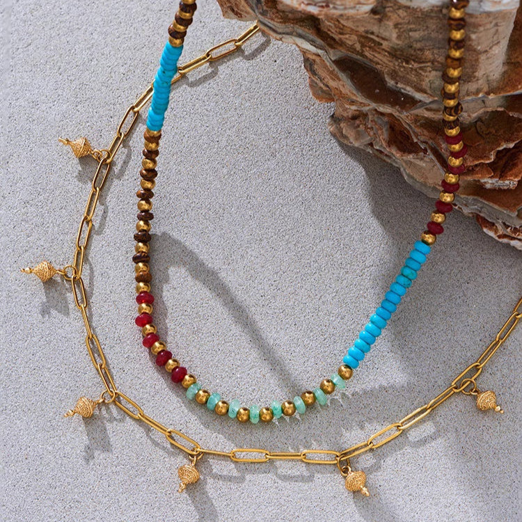 Pastel Reverie® Tibetan Double-Layer Turquoise Necklace
