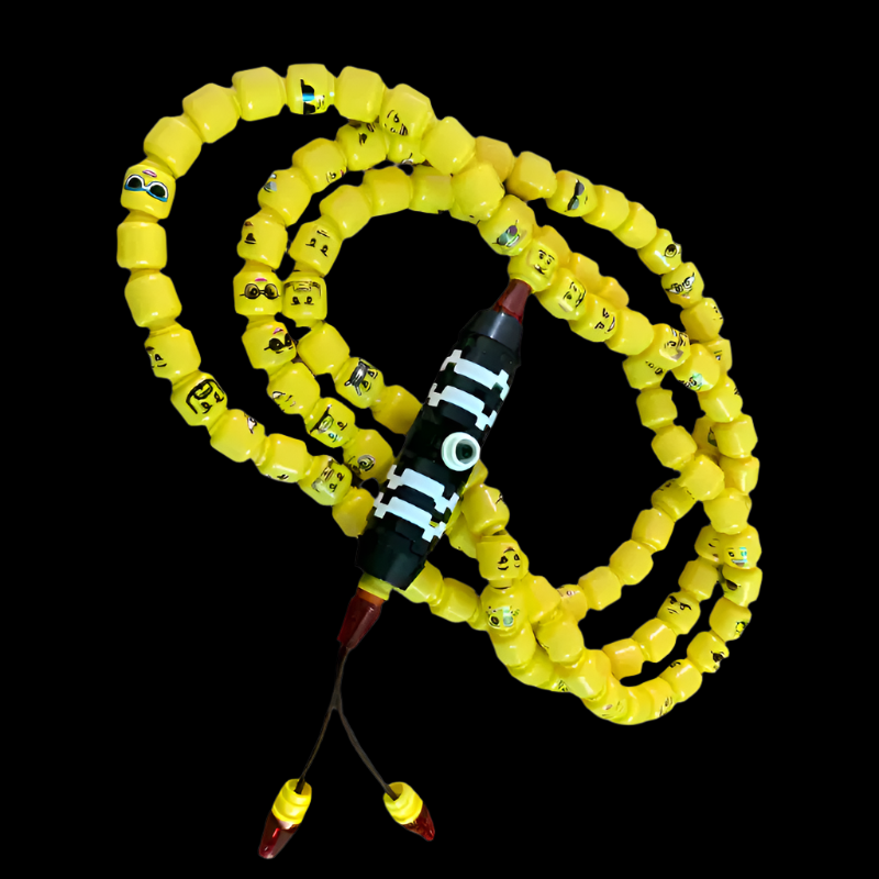 Blocks of Blessings® 108-Head Emoji Bracelet with Plastic Building Blocks