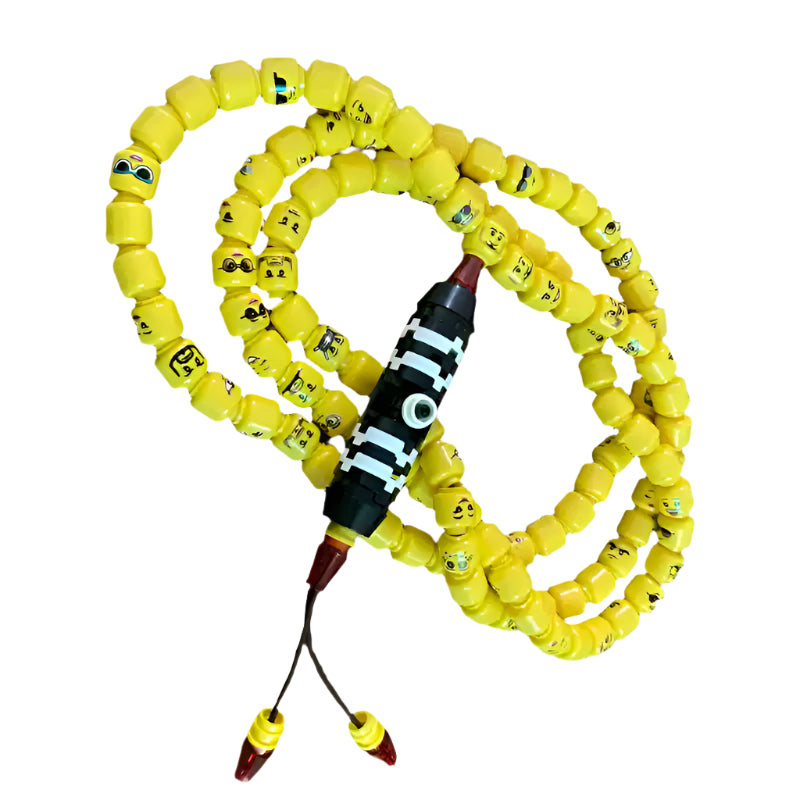 Blocks of Blessings® 108-Head Emoji Bracelet with Plastic Building Blocks