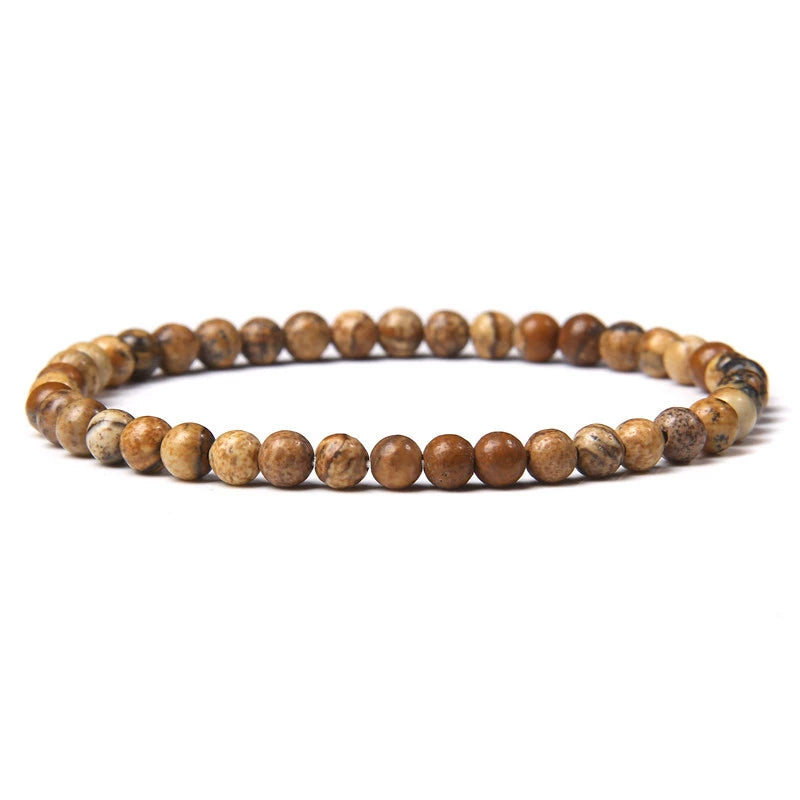 Handcrafted Tibetan Healing Bracelet – Gemstone Beads for Energy