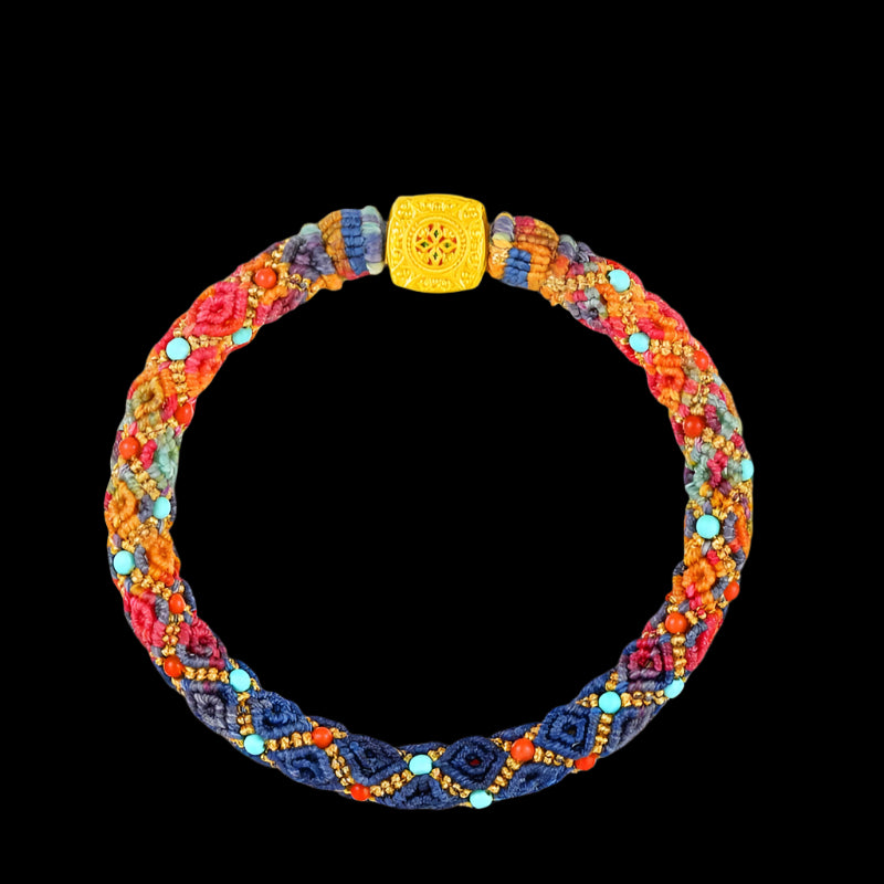 Tibetan 3D Endless Knot Bracelet – A Symbol of Eternal Blessings