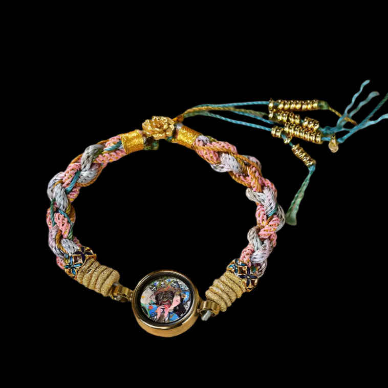 Braids of the Sacred® Tibetan Thangka Bracelet of Dakini Blessings