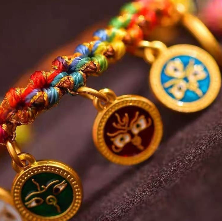Tibetan Woven Five-Way Wealth God Bracelet