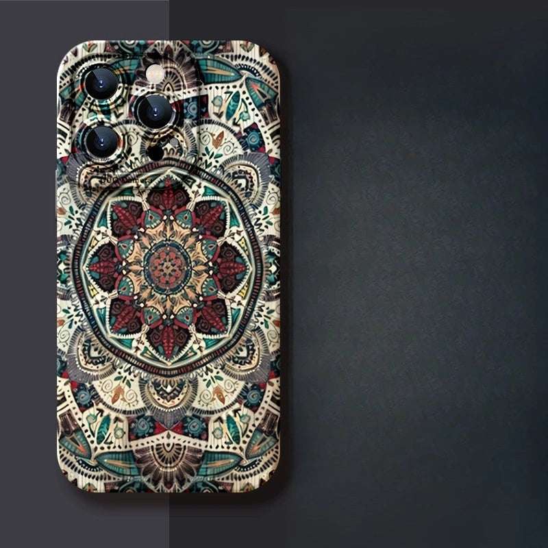 Apple 16 Thangka-Inspired Phone Case – Tibetan Art & Spiritual Protection