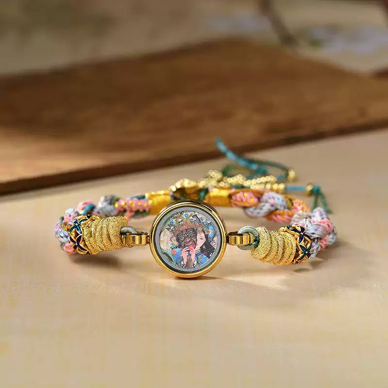 Braids of the Sacred® Tibetan Thangka Bracelet of Dakini Blessings