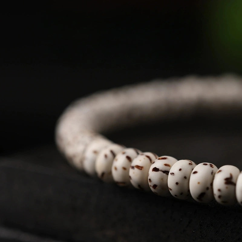 Tibetan Moon Star Bodhi Bracelet with Amazonite & Brass Beads
