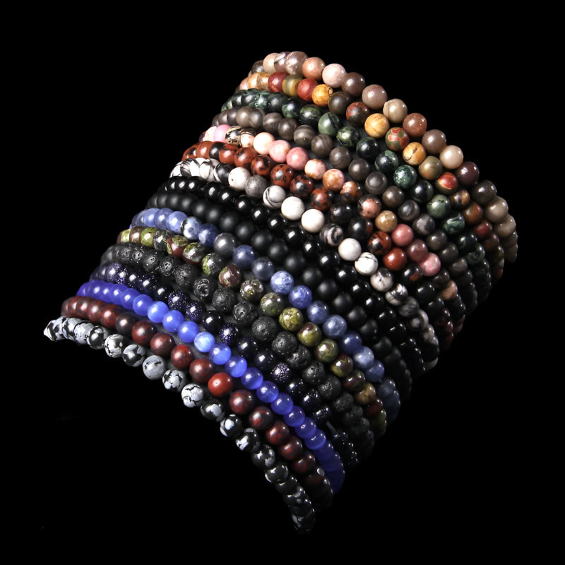Handcrafted Tibetan Healing Bracelet – Gemstone Beads for Energy