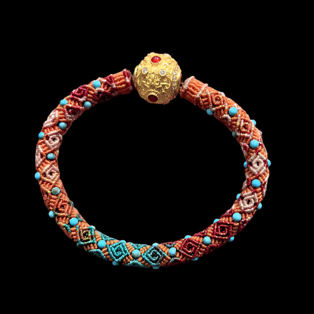 Tibetan 3D Endless Knot Bracelet – A Symbol of Eternal Blessings