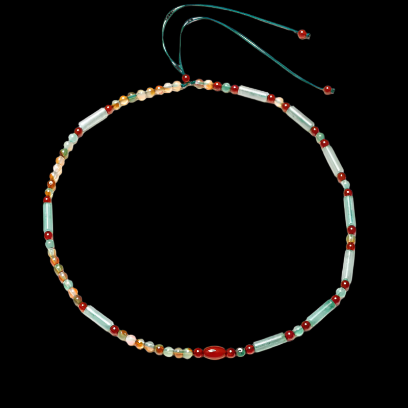 Pastel Reverie® Aventurine & Agate Choker Necklace