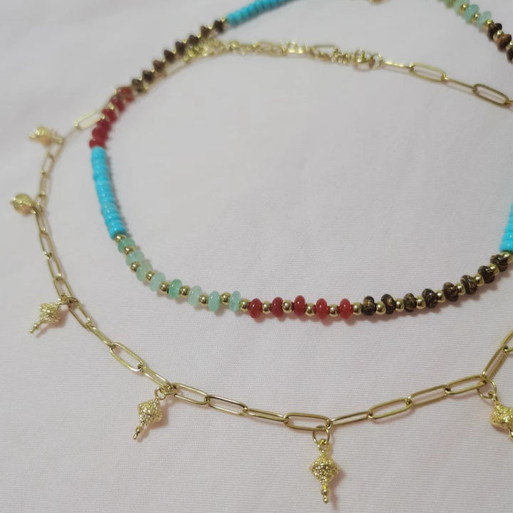 Pastel Reverie® Tibetan Double-Layer Turquoise Necklace