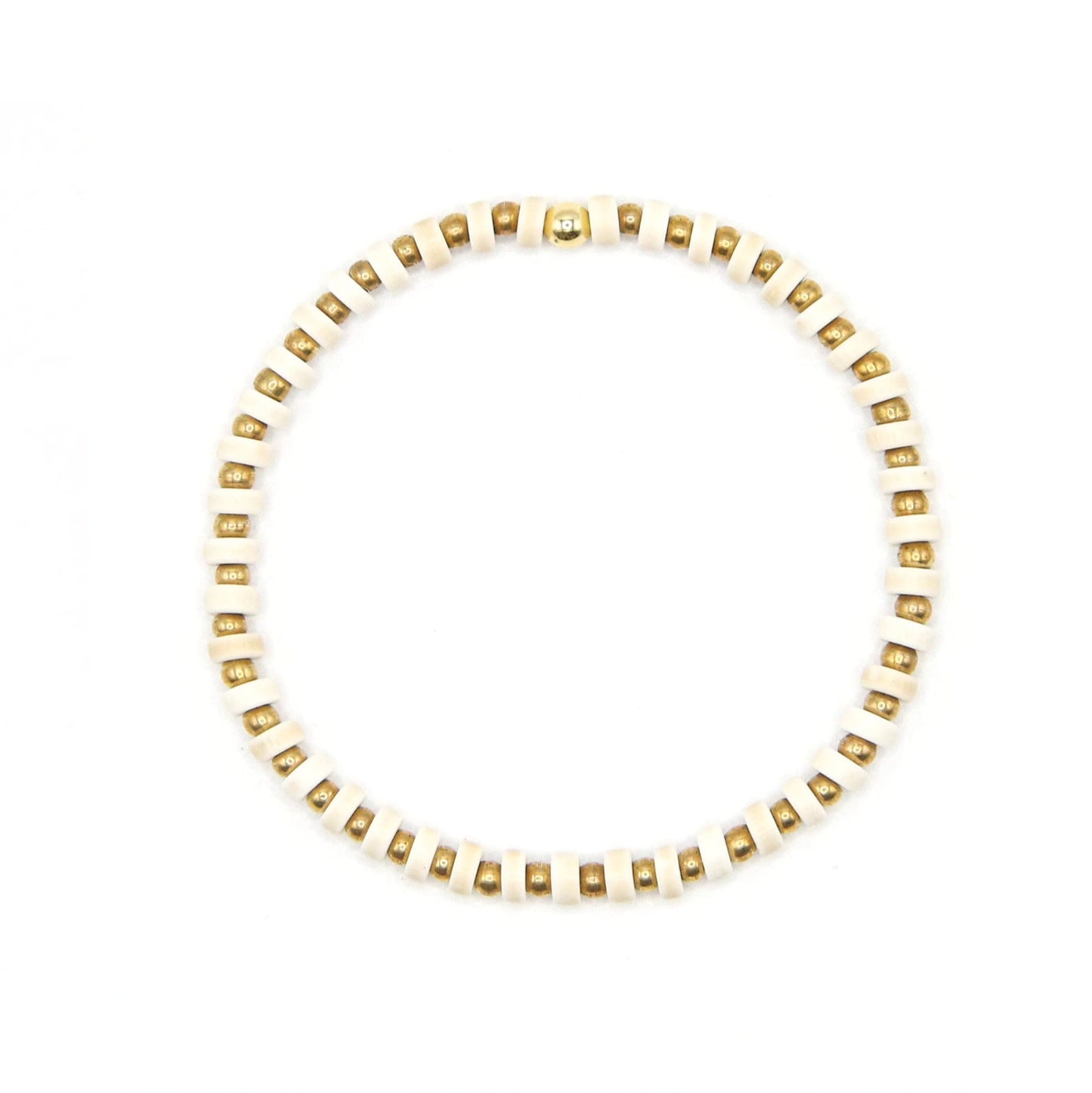 Temple Drill® White Howlite Bead Bracelet