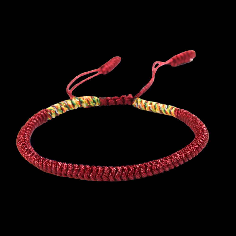 Multicolor Handwoven Vajra Knot Bracelet