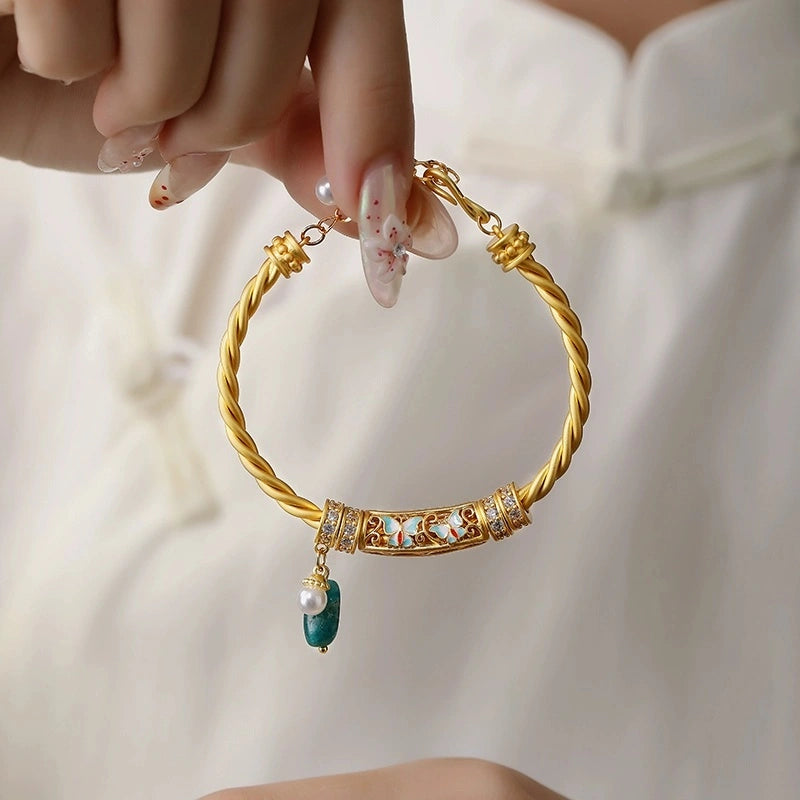 Garden of Empresses® Rope Bangle with Enamel Beads