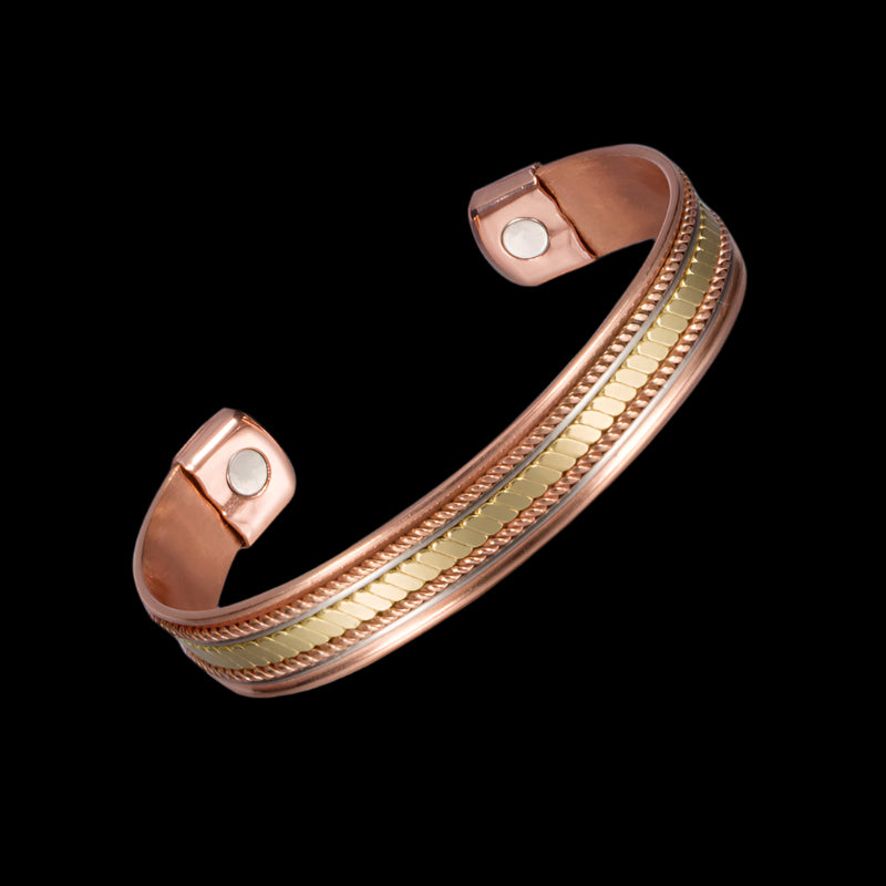 Iron Tapestry® Braided Copper Magnetic Energy Cuff Bracelet