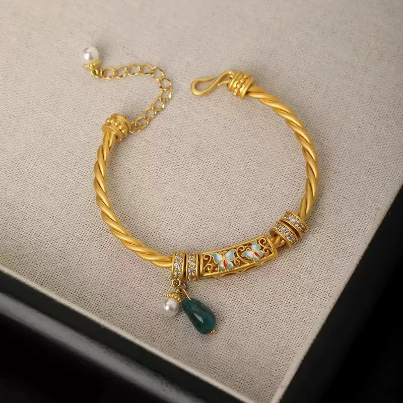 Garden of Empresses® Rope Bangle with Enamel Beads