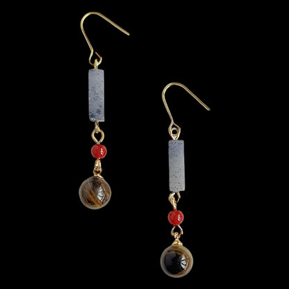 Vintage Tiger’s Eye Earrings – Timeless Elegance with Natural Energy