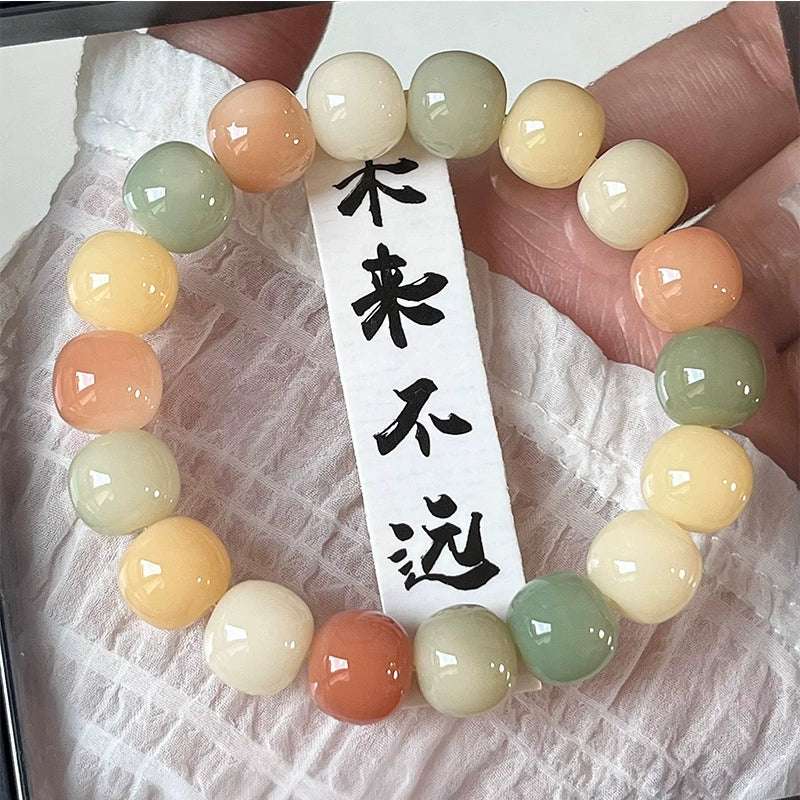 Natural Bodhi Root Bead Bracelet – Harmony & Spiritual Awakening