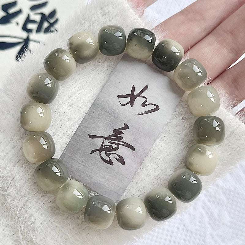 Natural Bodhi Root Bead Bracelet – Harmony & Spiritual Awakening