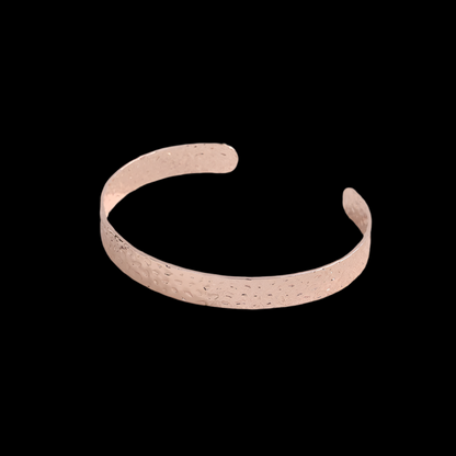 Vintage Red Copper Magnetic Open Cuff Bracelet
