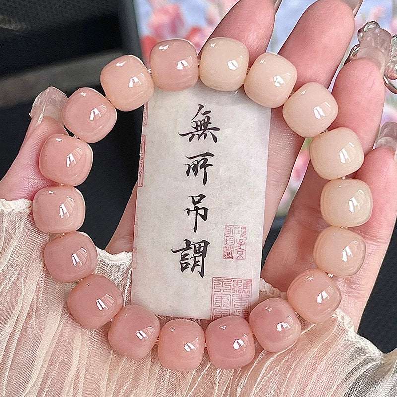 Natural Bodhi Root Bead Bracelet – Harmony & Spiritual Awakening