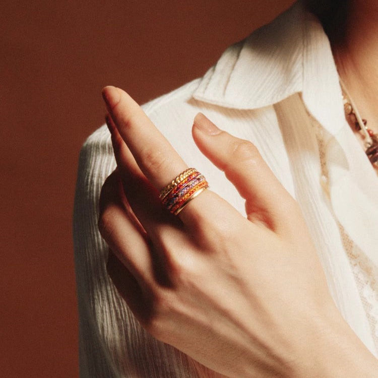 Iron Tapestry® Braided Sterling Silver Ring