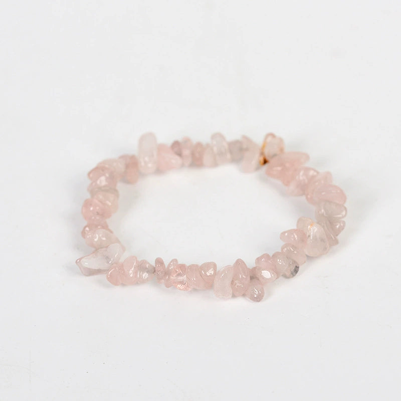 Rose Quartz & Carnelian Chakra Crystal Bracelet for Healing