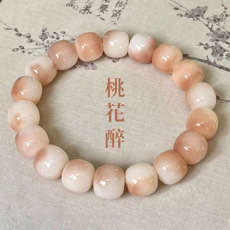 Natural Bodhi Root Bead Bracelet – Harmony & Spiritual Awakening