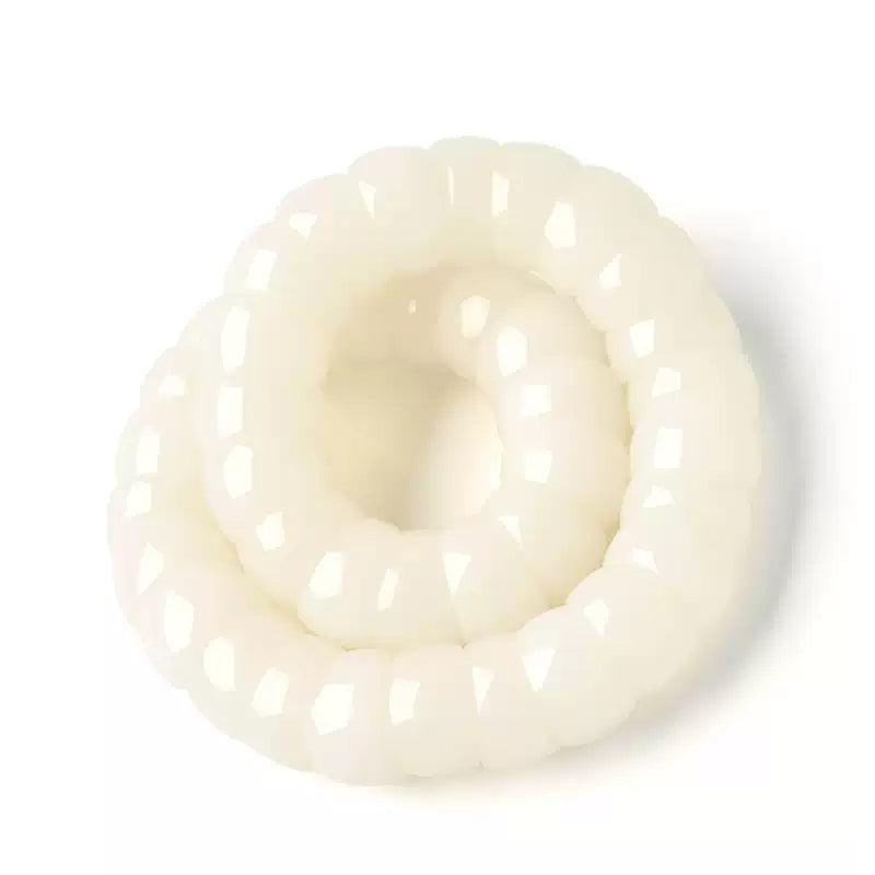 Sacred Gutline® High-Density White Bodhi Root Bracelet in Intestine-Loop Style