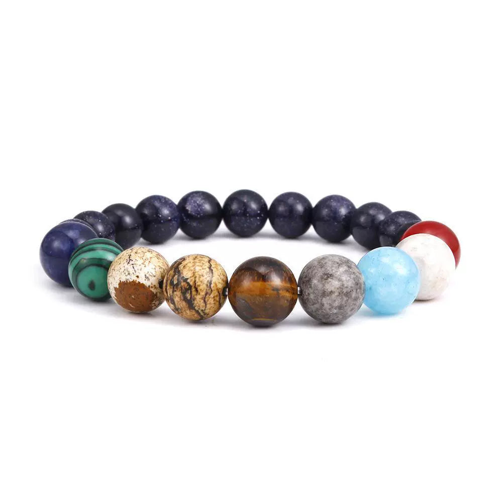 Cosmic Planetary Mala Bracelet – Natural Stones for Spiritual Growth