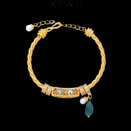 Garden of Empresses® Rope Bangle with Enamel Beads