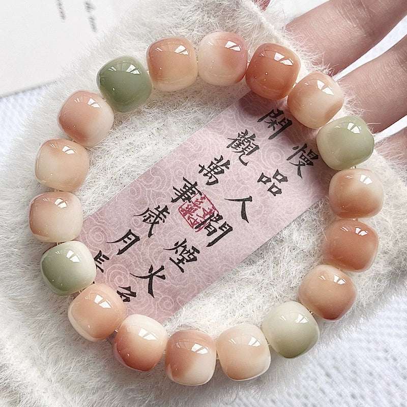 Natural Bodhi Root Bead Bracelet – Harmony & Spiritual Awakening