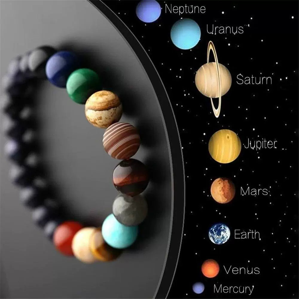 Cosmic Planetary Mala Bracelet – Natural Stones for Spiritual Growth
