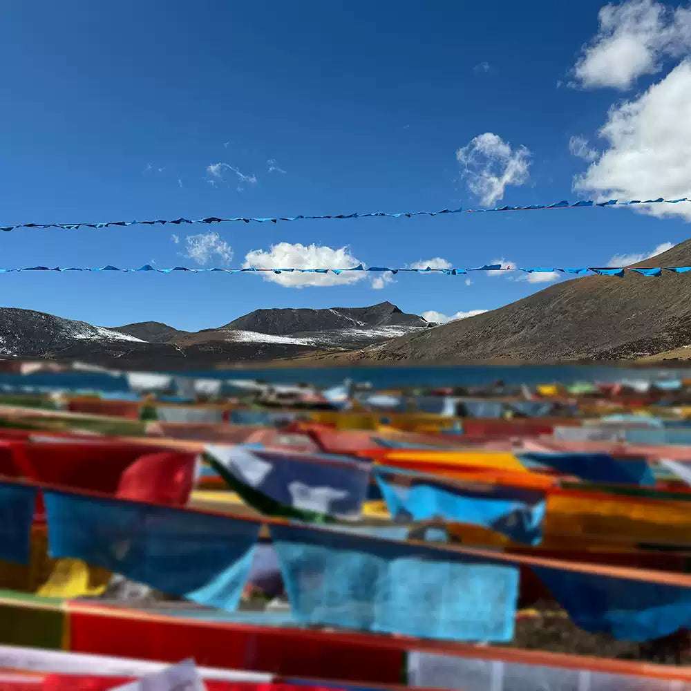 Tibetan Sacred Lake Prayer Flag Ritual – Blessings and Energy from the Holy Land