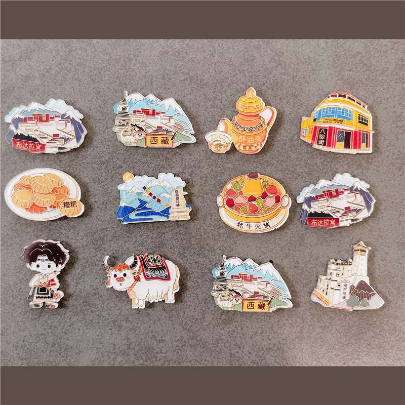 Tibetan Culture Decorative Fridge Magnets – A Collection of Himalayan Heritage