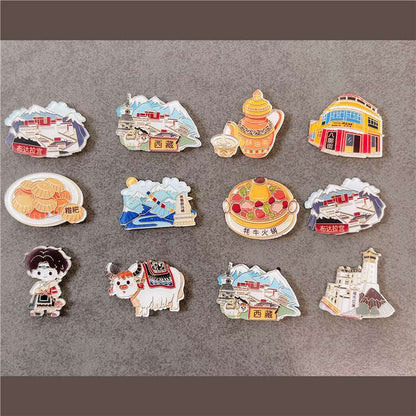 Tibetan Culture Decorative Fridge Magnets – A Collection of Himalayan Heritage