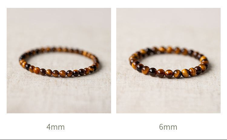 Natural Tiger’s Eye Buddhist Bracelet – Strength, Protection, and Prosperity